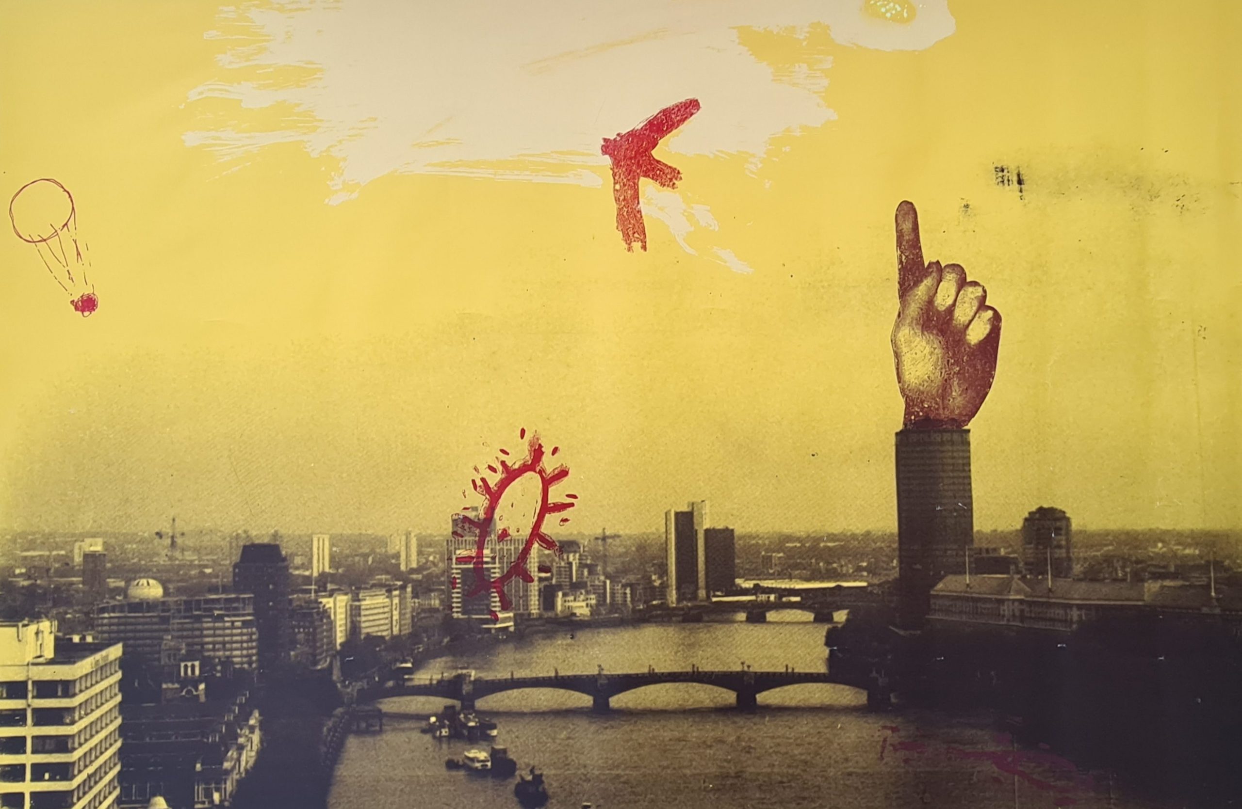 'Present', Silkscreen, 2000, 81cm x 152cm, £800 uf, 1 Edition of 10