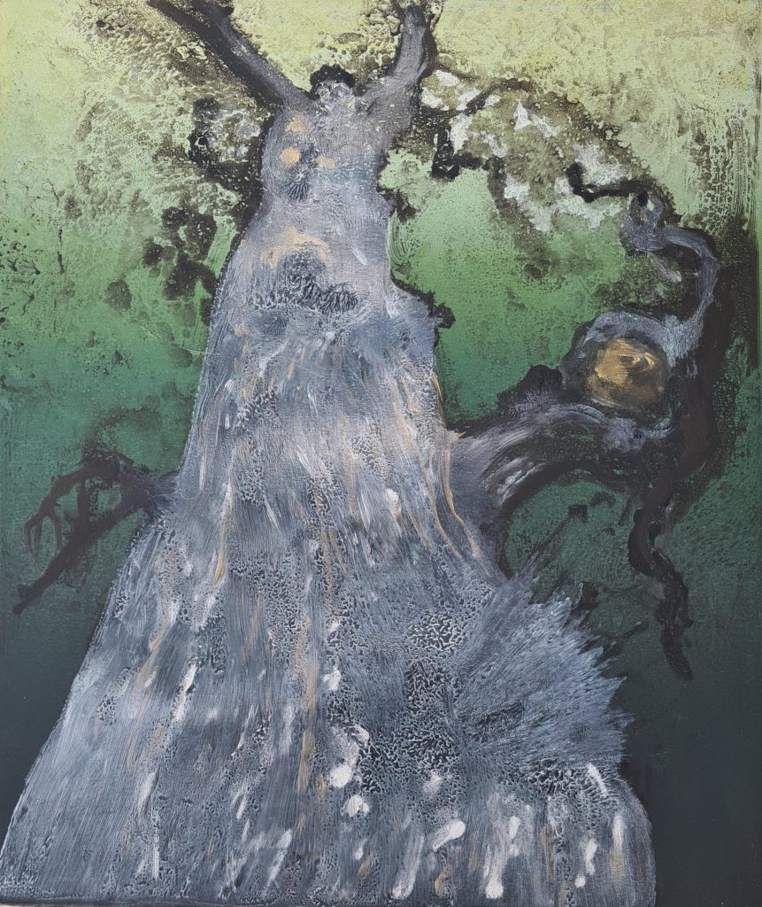 Stump #209, Monoprint, 36cm x 30cm