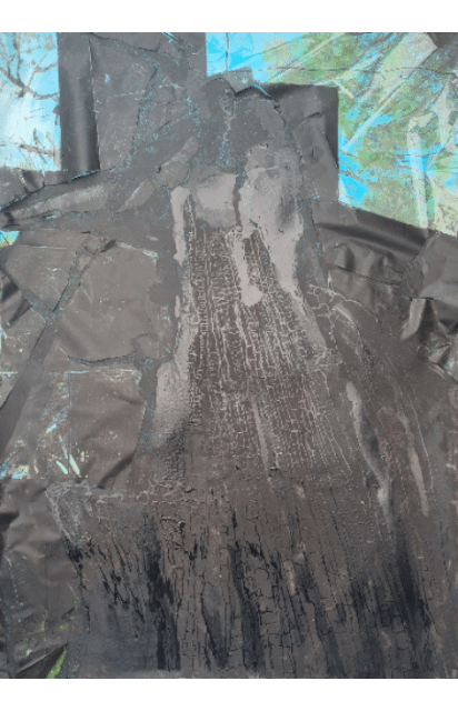 GIF of the stencil reveal for 'Brownstone Pine I'